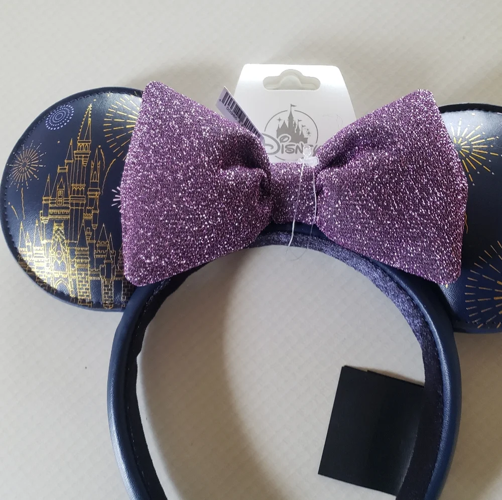 Just In: Brand New Navy Fireworks Design Disney Parks Minnie Ears - Picture 3 of 5
